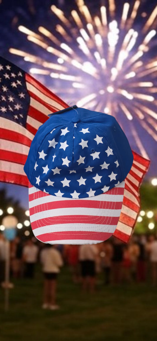 Baseball Cap Red White and Blue