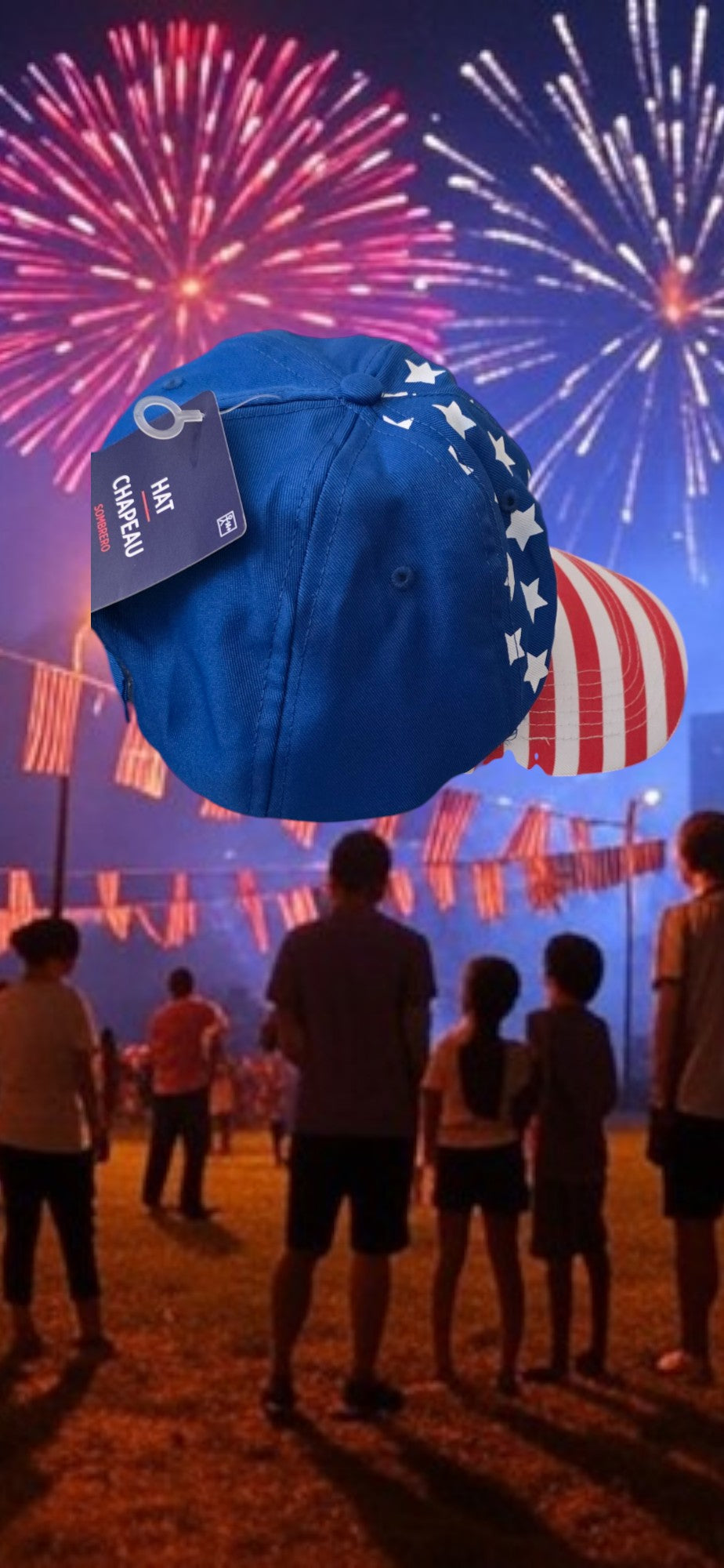 Baseball Cap Red White and Blue