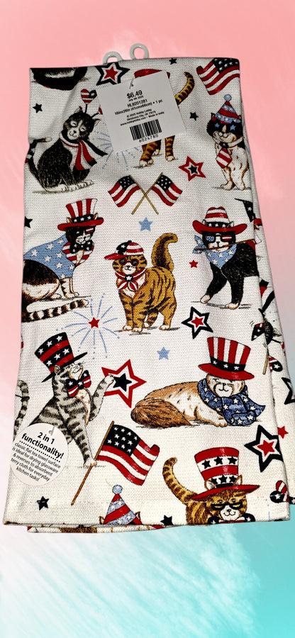 Patriotic Dish Towel A