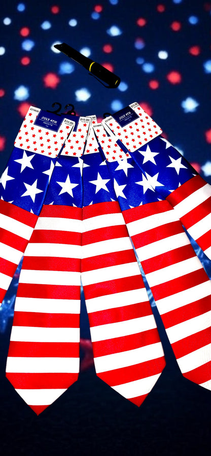 Patriotic Flag Ties