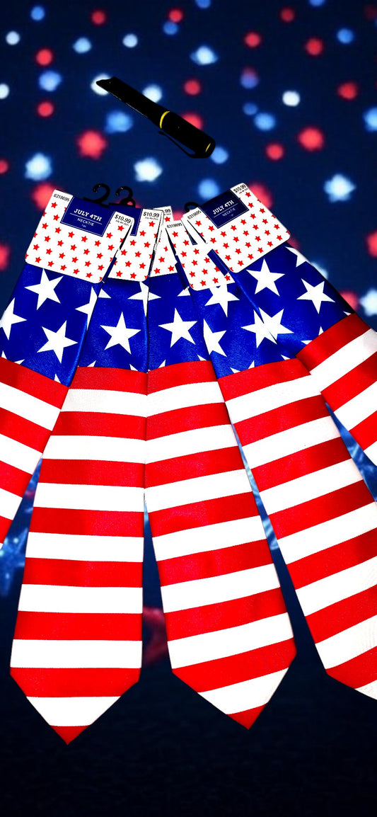 Patriotic Flag Ties
