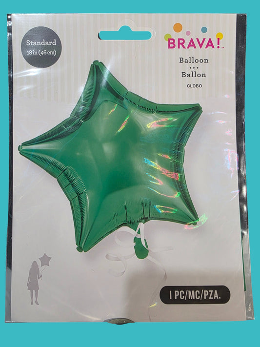 Balloon green star balloon