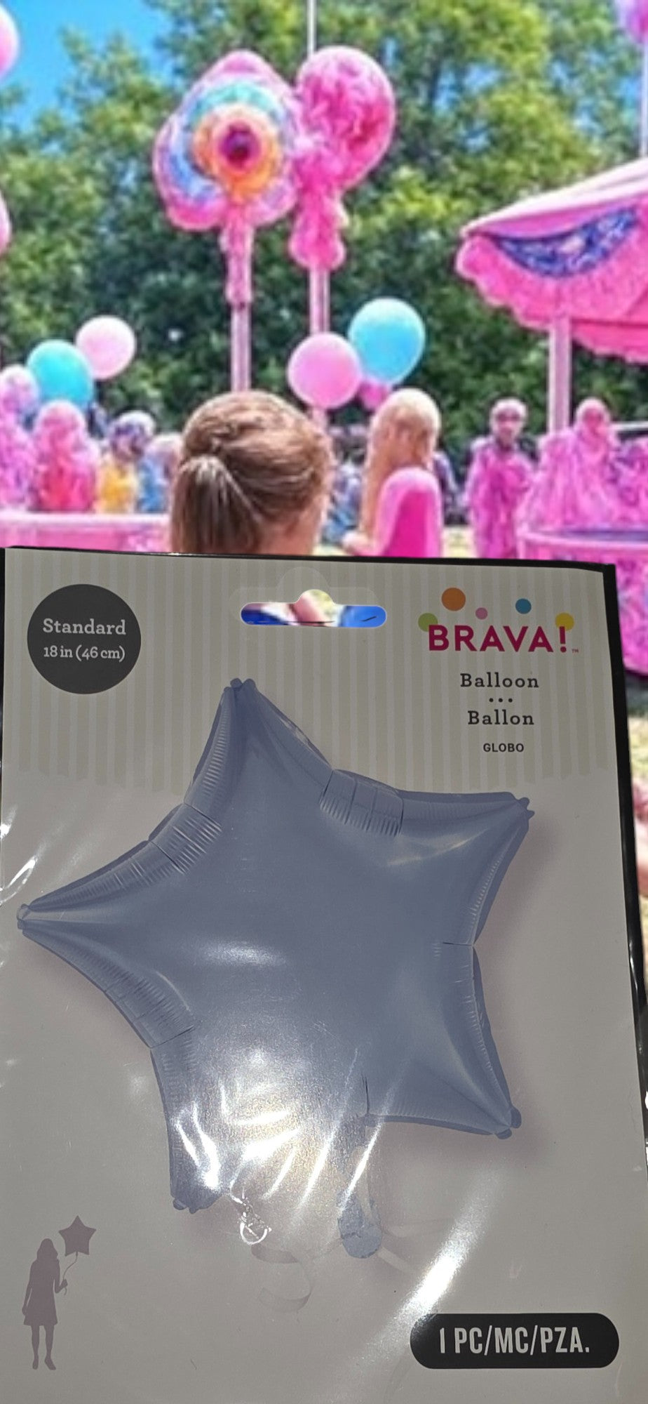 Balloon, grey star