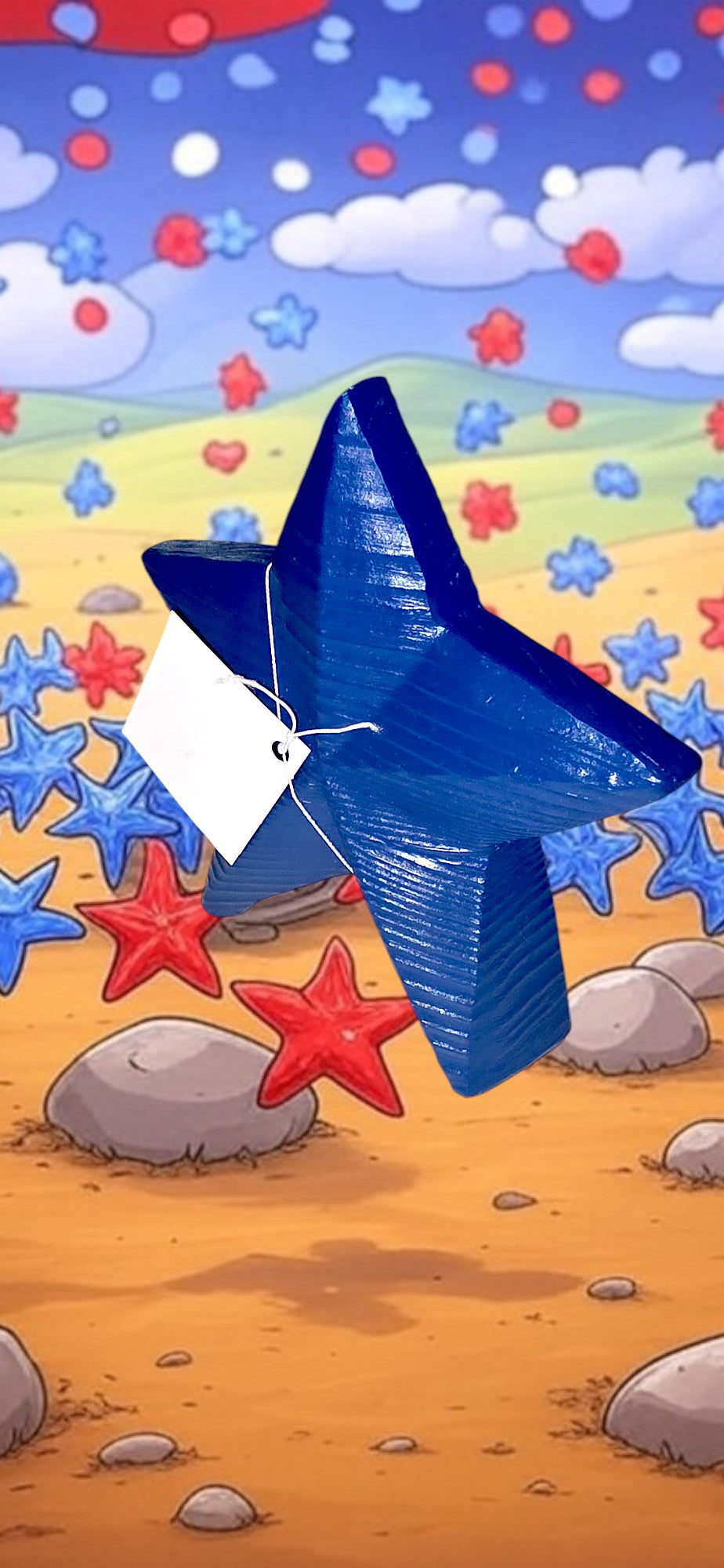 Patriotic, Tabletop, Wooden "Liberty Star"