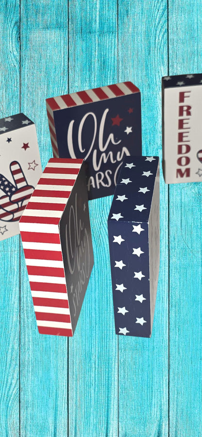 Patriotic Wall or Tabletop Decoration "Oh My Stars"
