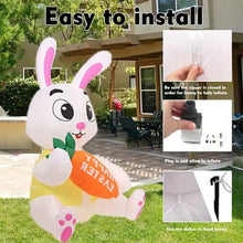 H-101- 4.6ft Easter Inflatable Bunny with LED Light