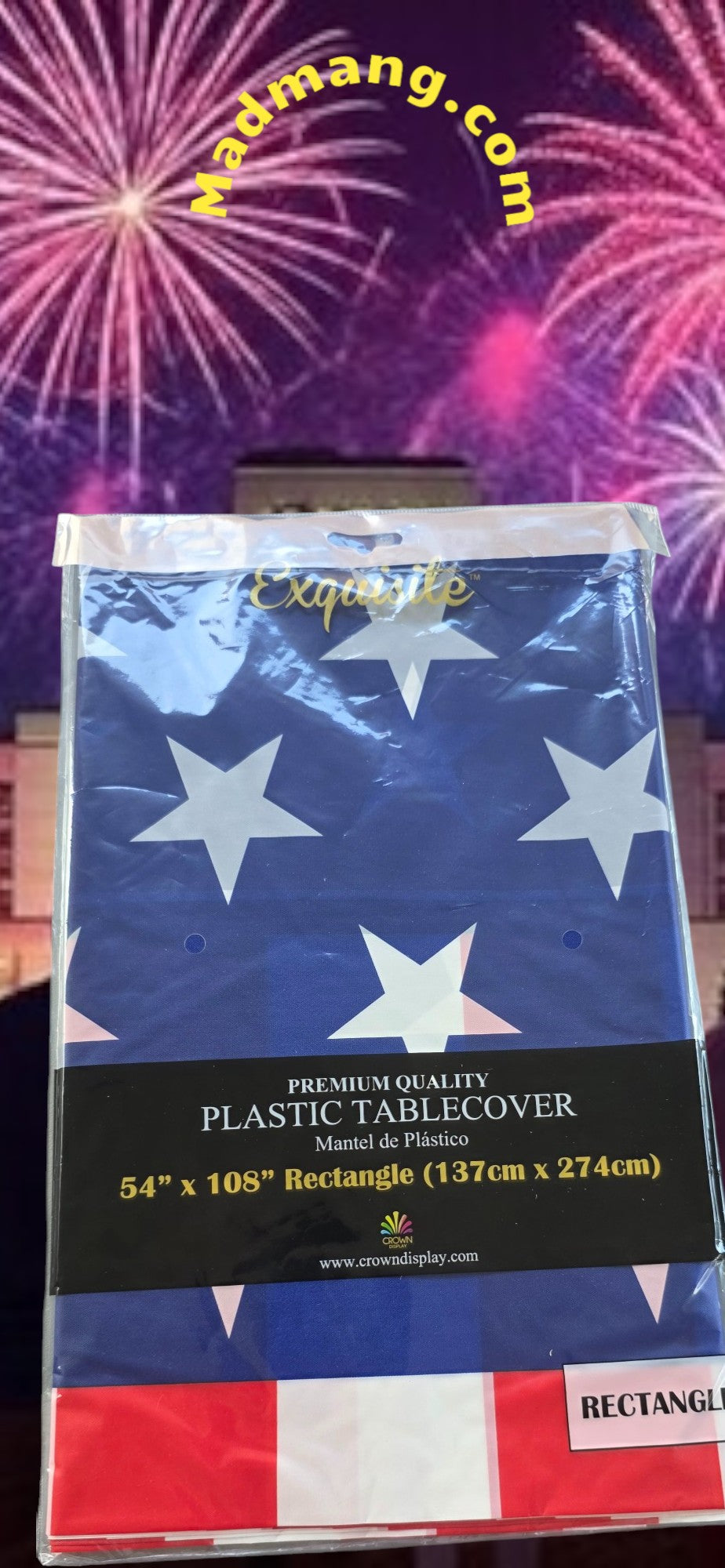 Table Covering Red White and Blue