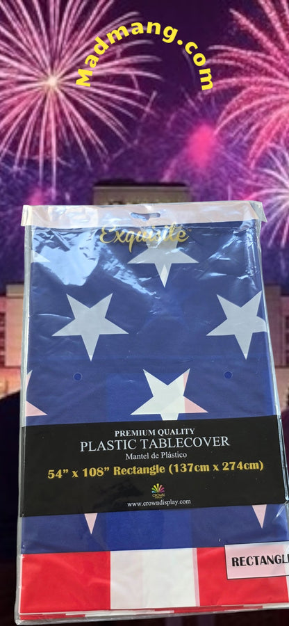 Table Covering Red White and Blue