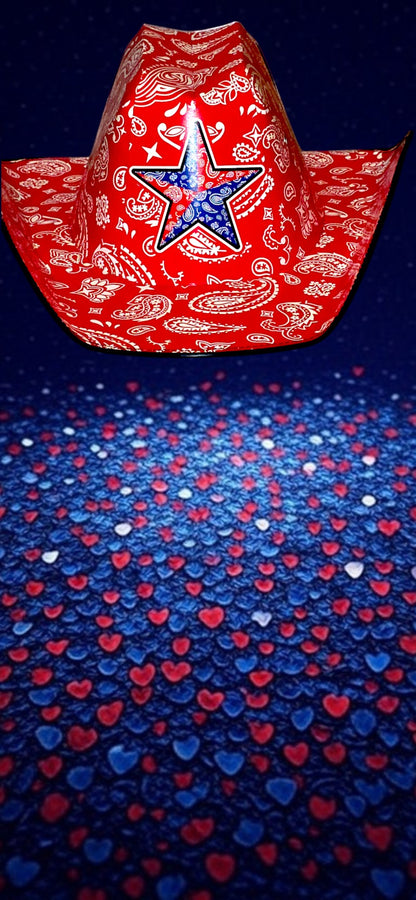 Patriotic Cowboy Hat "Texas Star"